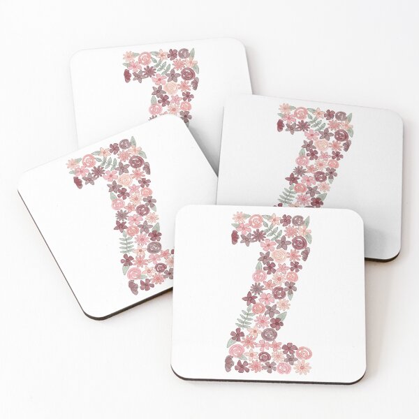 Item preview, Watercolor Floral Letter Z designed and sold by BronwynBecks.