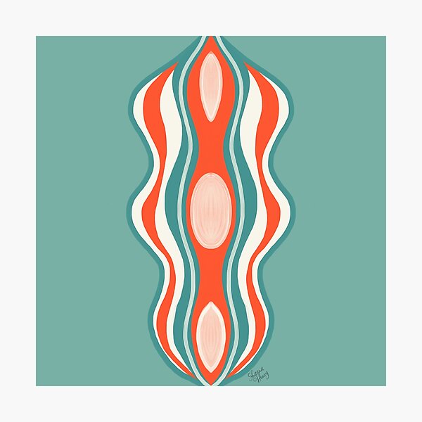 Item preview, MidCentury Modern Abstract Goddess designed and sold by Old Urban Farmhouse Design Studio.