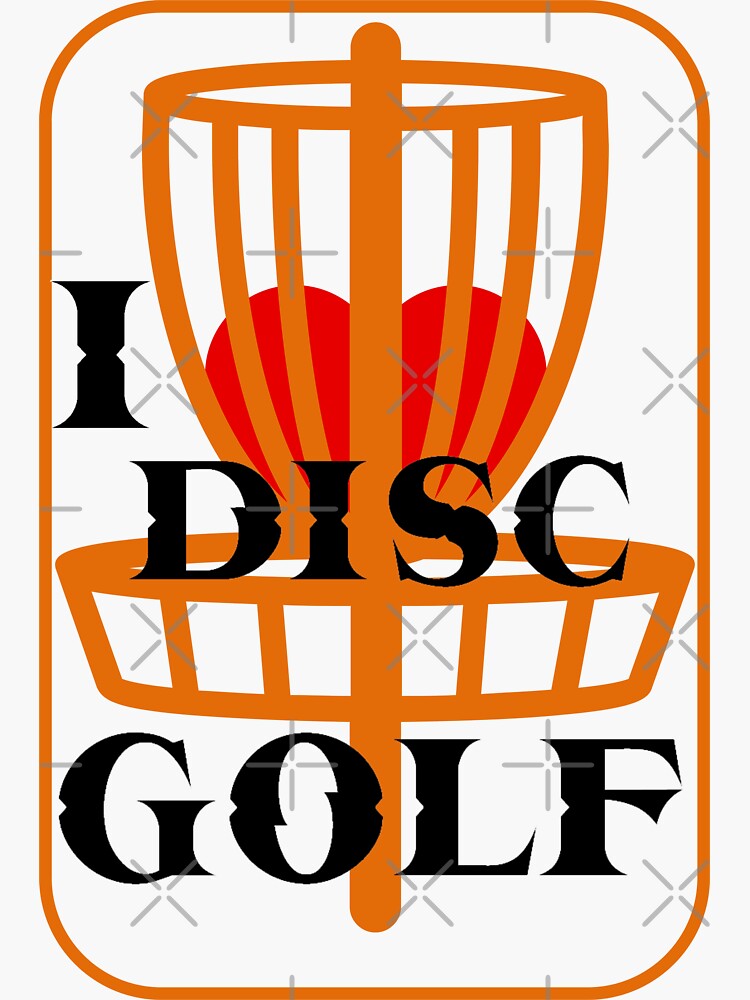 "Golfers, fans of the sport of disc golf." Sticker for Sale by wakrimoo