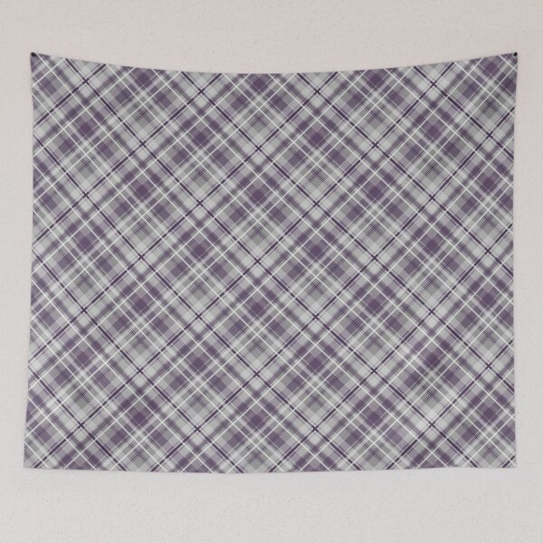 Item preview, purple plaid with lilac and gray designed and sold by katzdzynes.