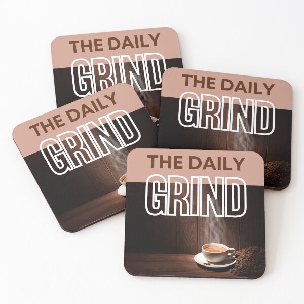 Item preview, The Daily Grind - Cup of Coffee and Beans designed and sold by MtWoodsonSales.