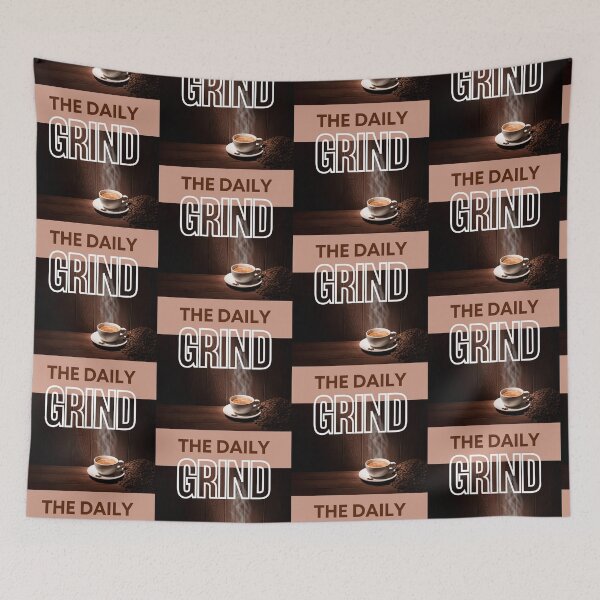 Item preview, The Daily Grind - Cup of Coffee and Beans designed and sold by MtWoodsonSales.
