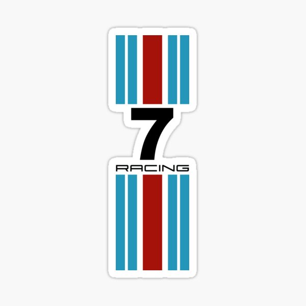 Racing Colors No7 Pegatina