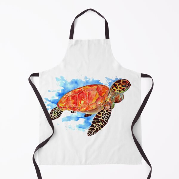 Item preview, Red Watercolor Sea Turtle designed and sold by Sebastian Grafmann.