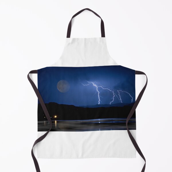 Item preview, Lightning Storm - Full Moon - Misty Lake  designed and sold by Bo Insogna.