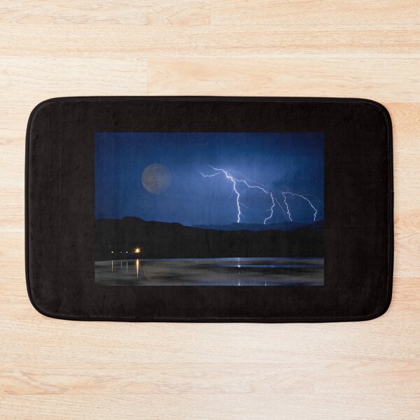 Item preview, Lightning Storm - Full Moon - Misty Lake  designed and sold by Bo Insogna.