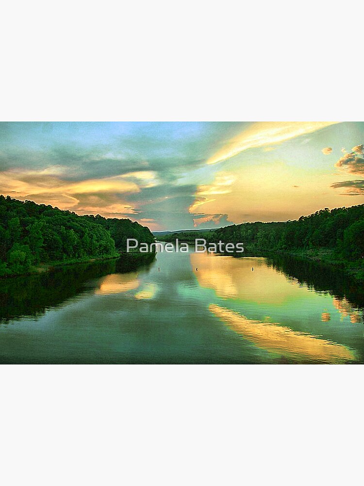Thumbnail 3 of 3, Poster, Sunset on the River designed and sold by idnurse41.