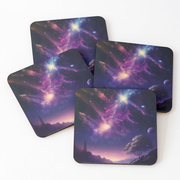 Item preview, Peaceful Dreams Colorful Space Sakura Tree designed and sold by MythicPrompts.