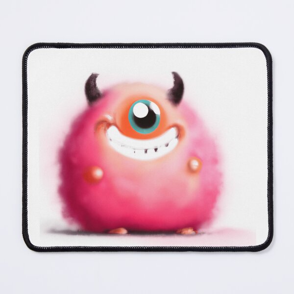 Item preview, Adorable Fluffy Hot Pink Monster - Its so Fluffy I'm Gonna Die! designed and sold by Lilieae.