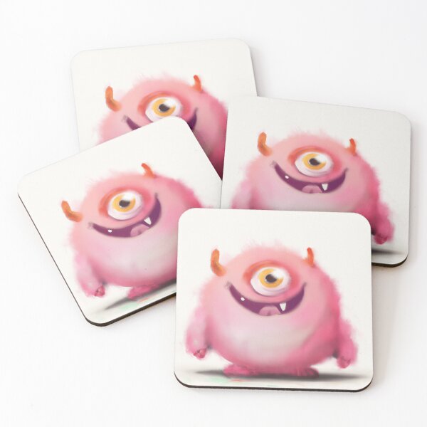 Item preview, Adorable Fluffy Hot Pink Monster - Its so Fluffy I'm Gonna Die! (V2) designed and sold by Lilieae.