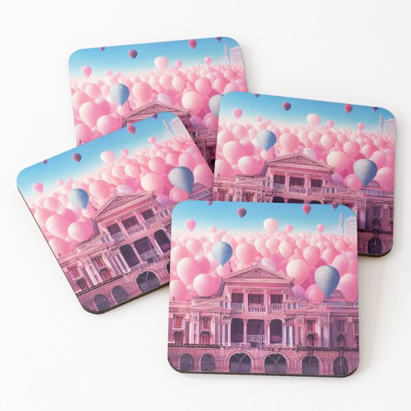 Item preview, Cities and pink balloons collection designed and sold by Arthoughts.
