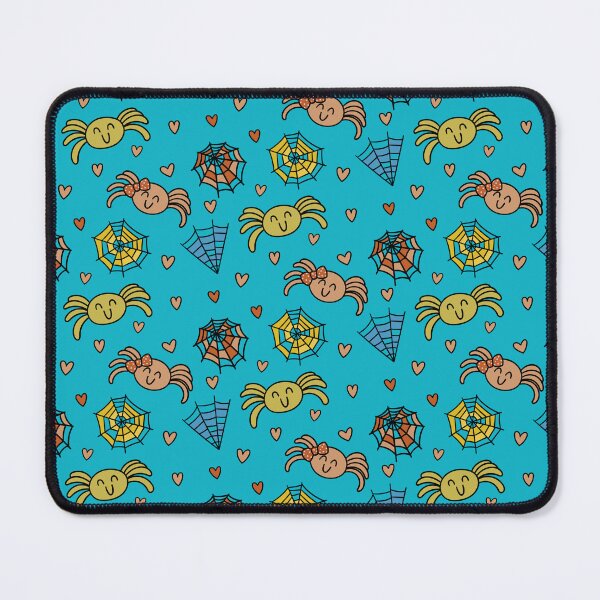 Item preview, Cute Spider Couple Pattern with a Blue Background designed and sold by RepublicOfFire.