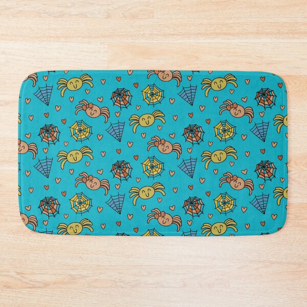 Item preview, Cute Spider Couple Pattern with a Blue Background designed and sold by RepublicOfFire.