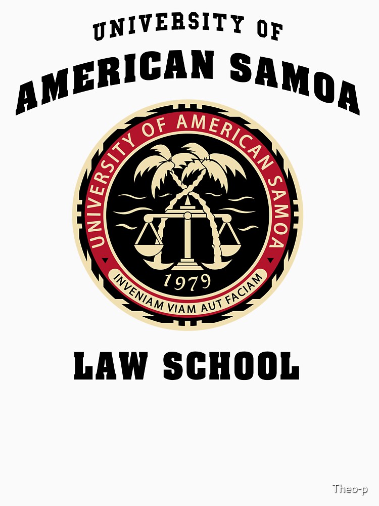 Imagen 3 de 3, Camiseta con espalda nadadora con la obra BCS - Facultad de Derecho de la Universidad de Samoa Americana, diseñada y vendida por Theo-p.