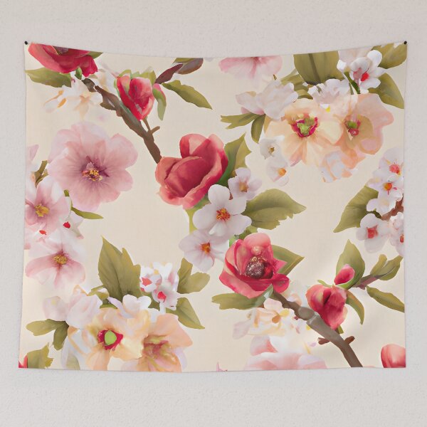 Item preview, Vivid and vibrant floral blooms designed and sold by FGCART.