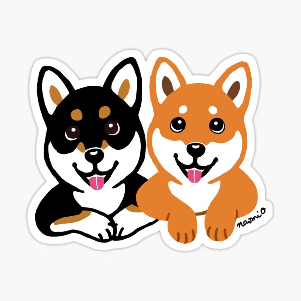 Item preview, Happy Shiba Inu Friends designed and sold by HappyLabradors.