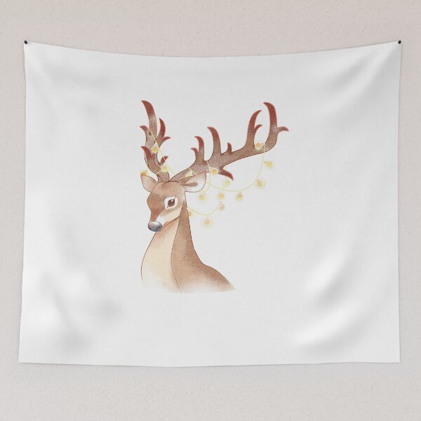 Item preview, MERRY CHRISTMAS DEER designed and sold by INKZ Store.