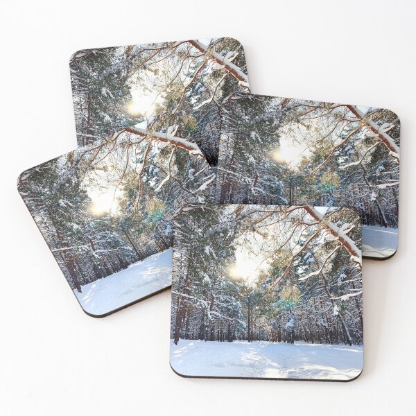 Item preview, View at the Sormovsky Park in Nizhny Novgorod with sun, thicket, pine trees, foliage designed and sold by Kristina Drozd.