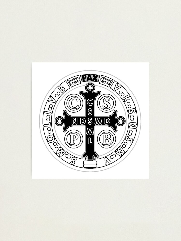 Buy St Benedict Medal Temporary Tattoo, Fake Tattoo, Black Tattoo, Tiny  Tattoo, Meaningful Tattoo, Hand Draw Design, Flash Tattoo Online in India -  Etsy