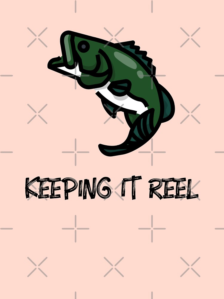 Keeping It Reel Pointillism Fish Drawing Funny Fishing Lover Gift