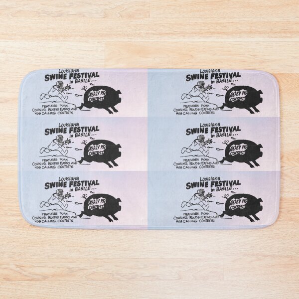 Item preview, Louisiana Swine Festival Greasy Pig Chase designed and sold by LeJeuneGifts.