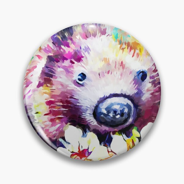 Item preview, Baby Wombat with flowers abstract colorful painting designed and sold by shrolts.
