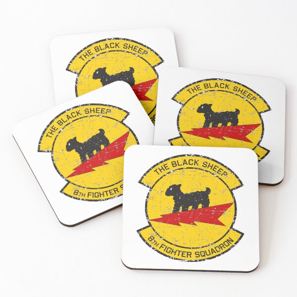 Item preview, USAF - 8th Fighter Squadron The Black Sheep - Tagged Grunge Style designed and sold by pzd501.
