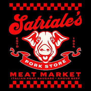 The Sopranos Satriale's Pork Store Funny BBQ Art Board Print