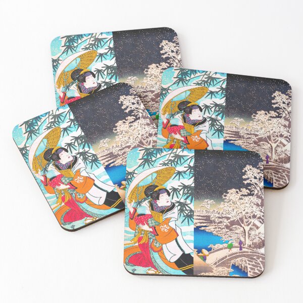 Item preview, Princess and Winter Scene | Japanese Edo Design designed and sold by andydavistech.