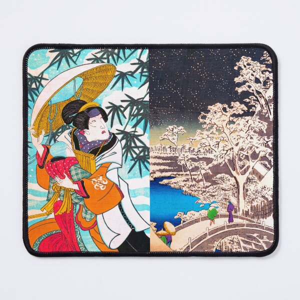 Item preview, Princess and Winter Scene | Japanese Edo Design designed and sold by andydavistech.