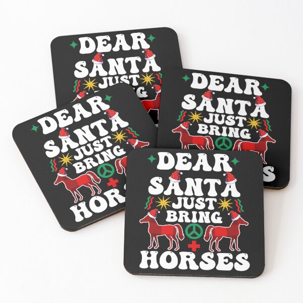 Item preview, Groovy Dear Santa Just Bring Horses Christmas  designed and sold by goodimagedesign.