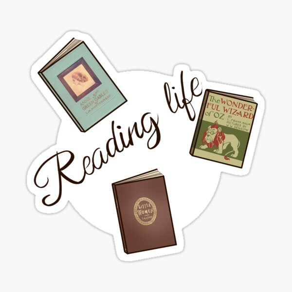 Reading life Sticker