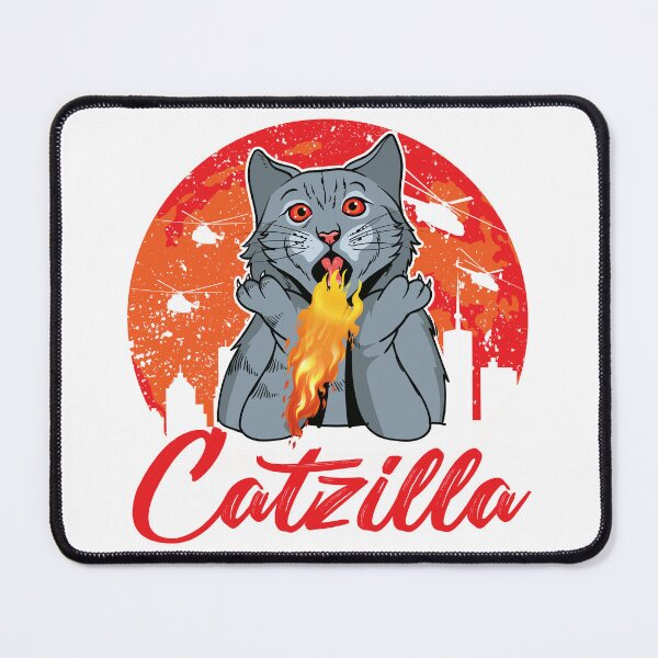 Item preview, Copy of Catzilla Funny Cat Lover White Design designed and sold by RepublicOfFire.