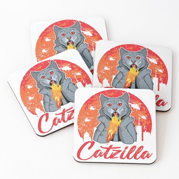 Item preview, Copy of Catzilla Funny Cat Lover White Design designed and sold by RepublicOfFire.