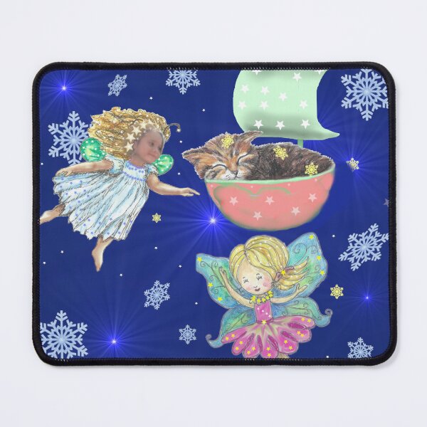 Item preview, Fairies Ximena with Cat in stars  designed and sold by CheranY.