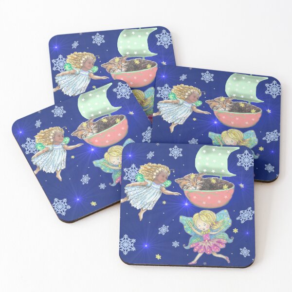 Item preview, Fairies Ximena with Cat in stars  designed and sold by CheranY.
