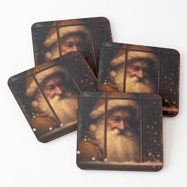Item preview, Old World Santa looking through window designed and sold by Patrick Edwards.