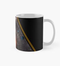 Sonnensystem & Galaxy Triangle (Goldbordüre) Tasse (Standard)