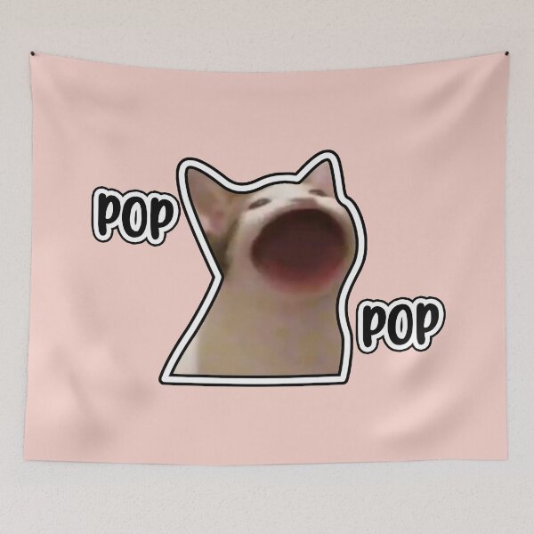 Item preview, Cute Pop Cat Meme designed and sold by ShirtsByFerg.