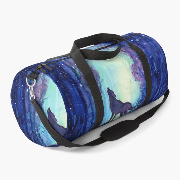 Item preview, Galaxy Wolf Howling in Forest designed and sold by Olga Shvartsur.