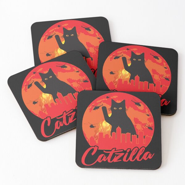 Item preview, Catzilla Funny Cute Cat Lover Design designed and sold by RepublicOfFire.