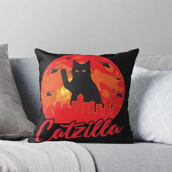 Item preview, Catzilla Funny Cute Cat Lover Design designed and sold by RepublicOfFire.