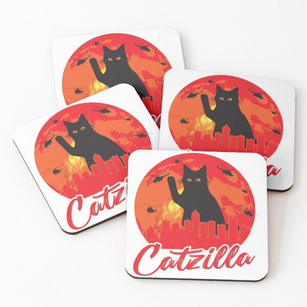 Item preview, Copy of Catzilla Funny Cute Cat Lover White Design designed and sold by RepublicOfFire.