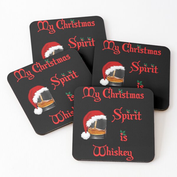 Item preview,  My Christmas Spirit is Whiskey - Whiskey Glass With santa Hat designed and sold by Georgy09.