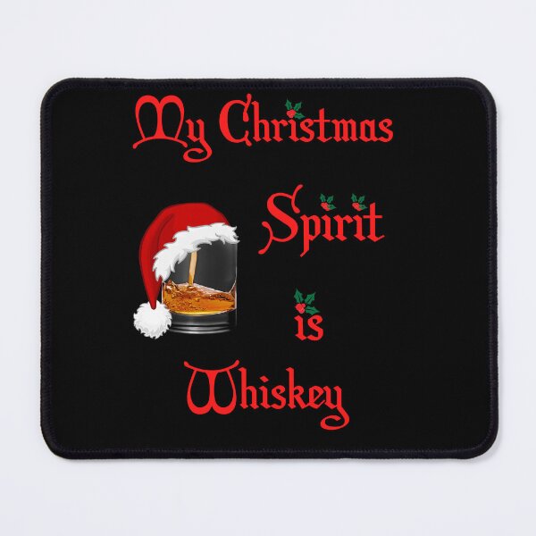 Item preview, My Christmas Spirit is Whiskey - Whiskey Glass With santa Hat designed and sold by Georgy09.