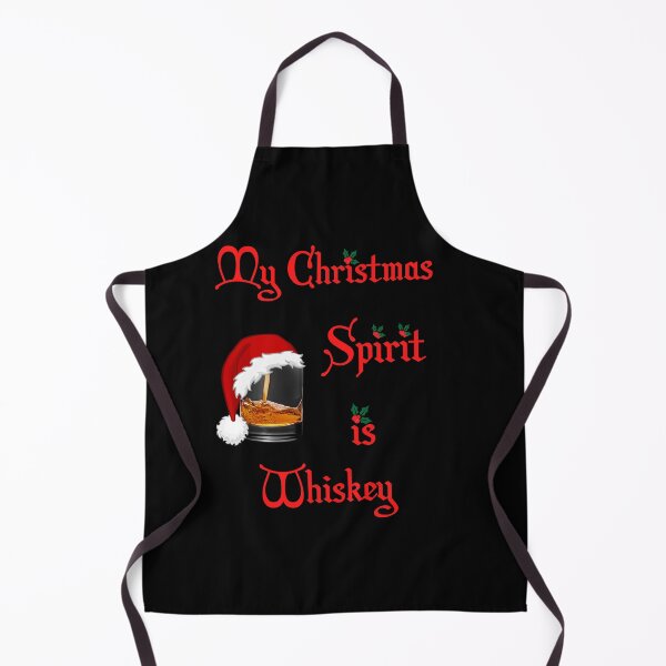 Item preview, My Christmas Spirit is Whiskey - Whiskey Glass With santa Hat designed and sold by Georgy09.
