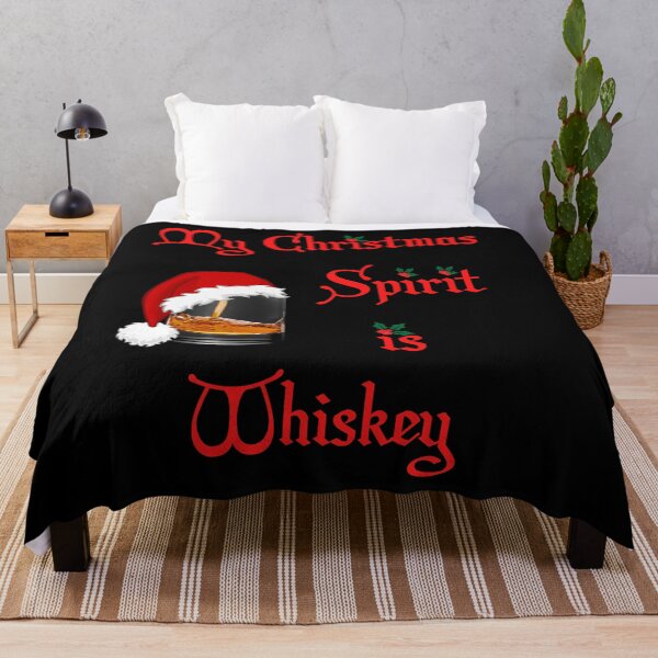 Item preview,  My Christmas Spirit is Whiskey - Whiskey Glass With santa Hat designed and sold by Georgy09.