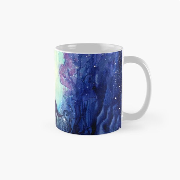 Item preview, Galaxy Wolf Howling in Forest designed and sold by Olga Shvartsur.