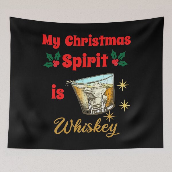 Item preview, My Christmas Spirit is Whiskey - Whiskey Glass  designed and sold by Georgy09.