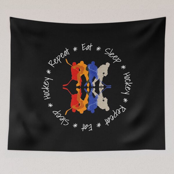 Item preview, Eat Sleep Hockey Repeat, Artful Colorful Hockey Team designed and sold by artfulnotebook.